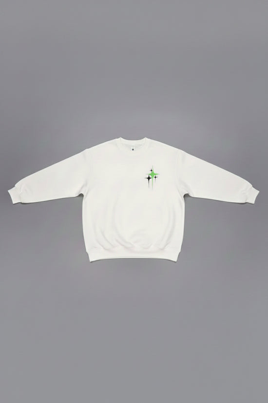 Pull sans capuche blanc