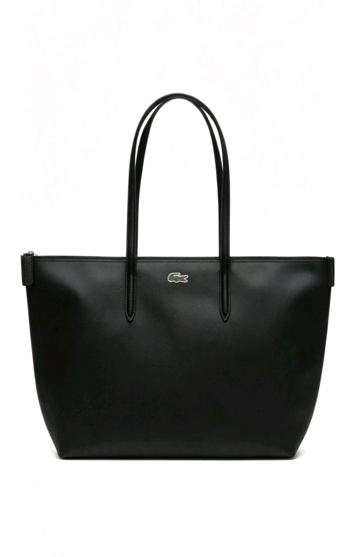 Sac Tote Lacoste Simili Cuir Noir