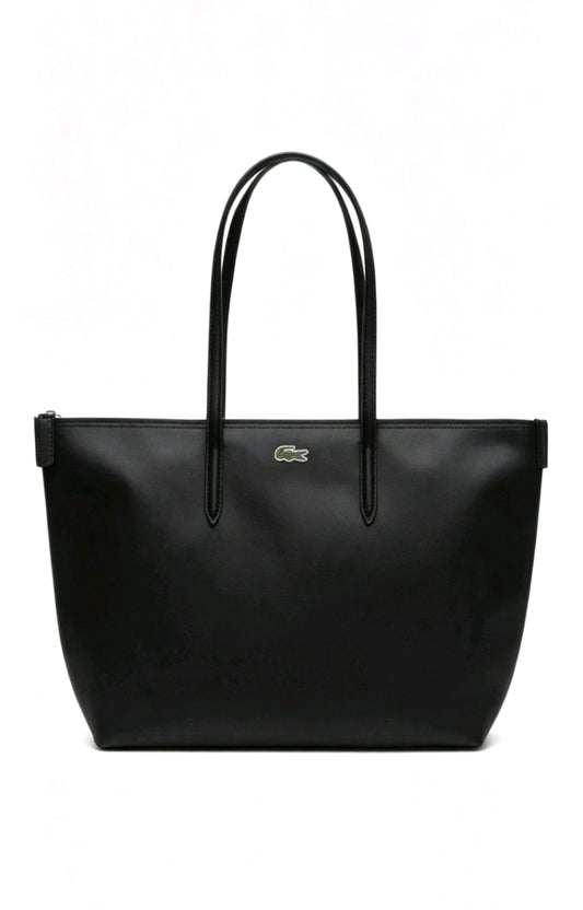 Sac Tote Lacoste Simili Cuir Noir