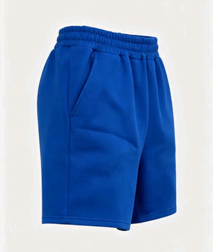 Short décontracté basique bleu