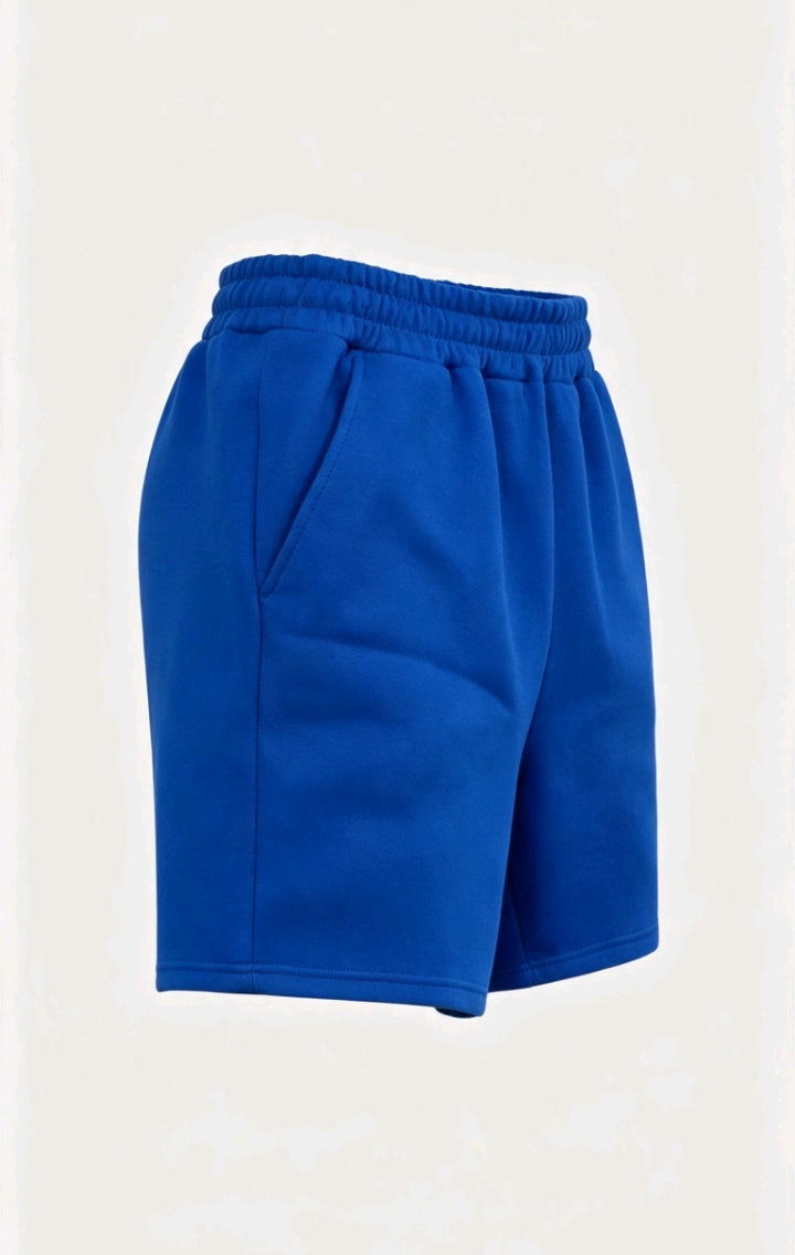 Short décontracté basique bleu