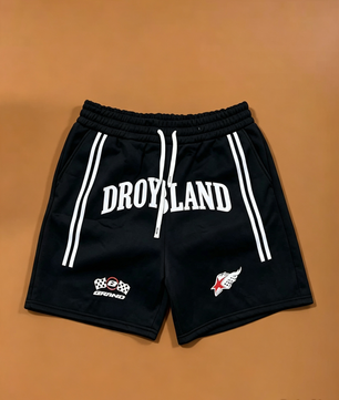Short droland  rouge gris