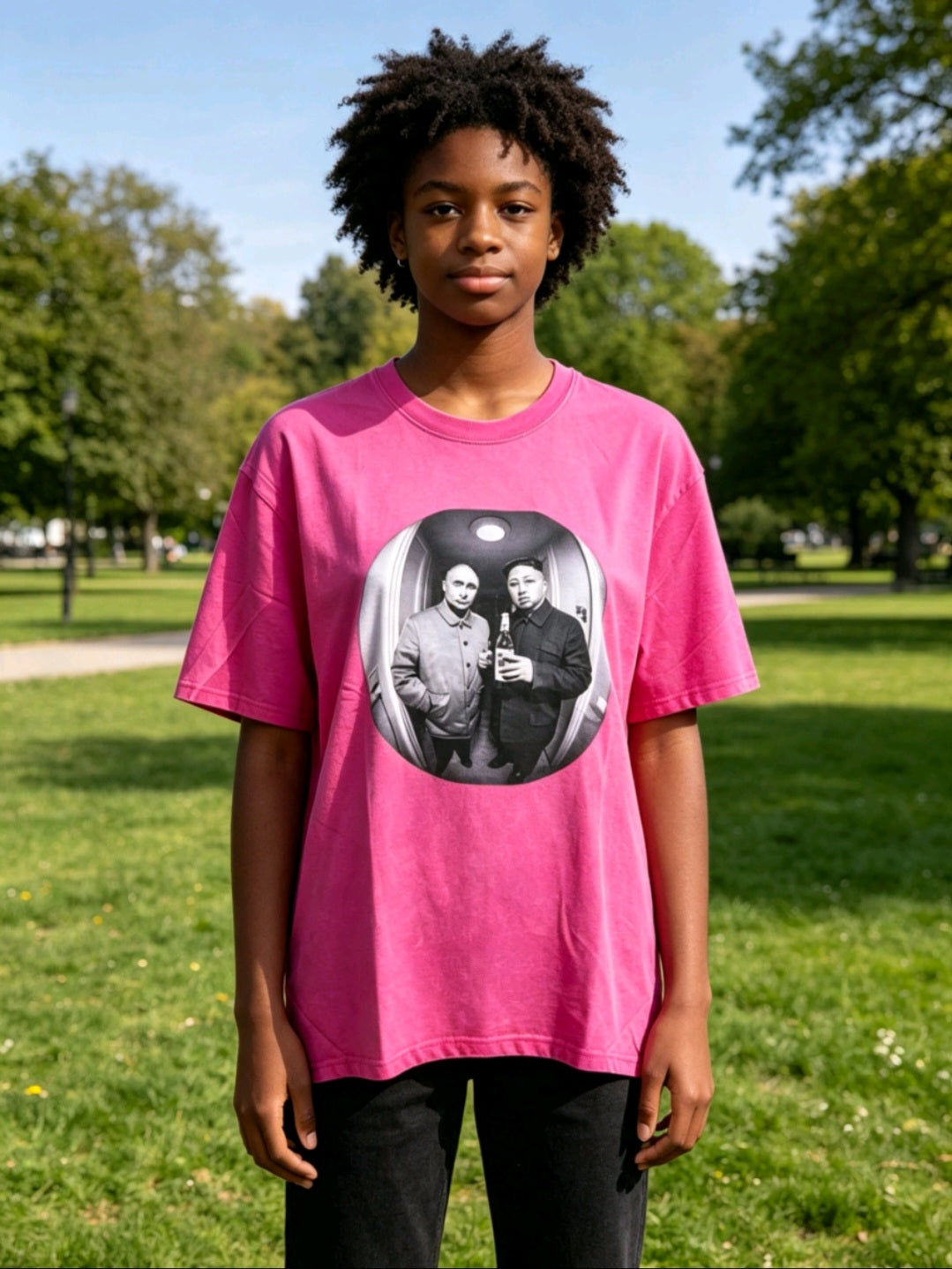 T-shirts rose.