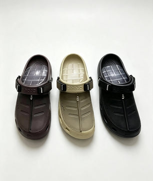 Clogs Confort Réglable — Marron / Kaki / Noir