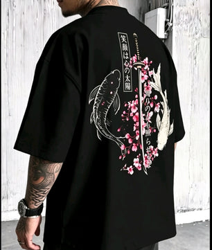 T-shirt Koi & Katana Cerisier en Fleurs
