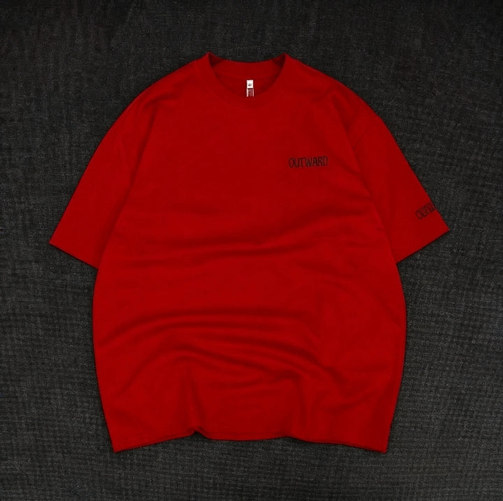 T-shirt outward