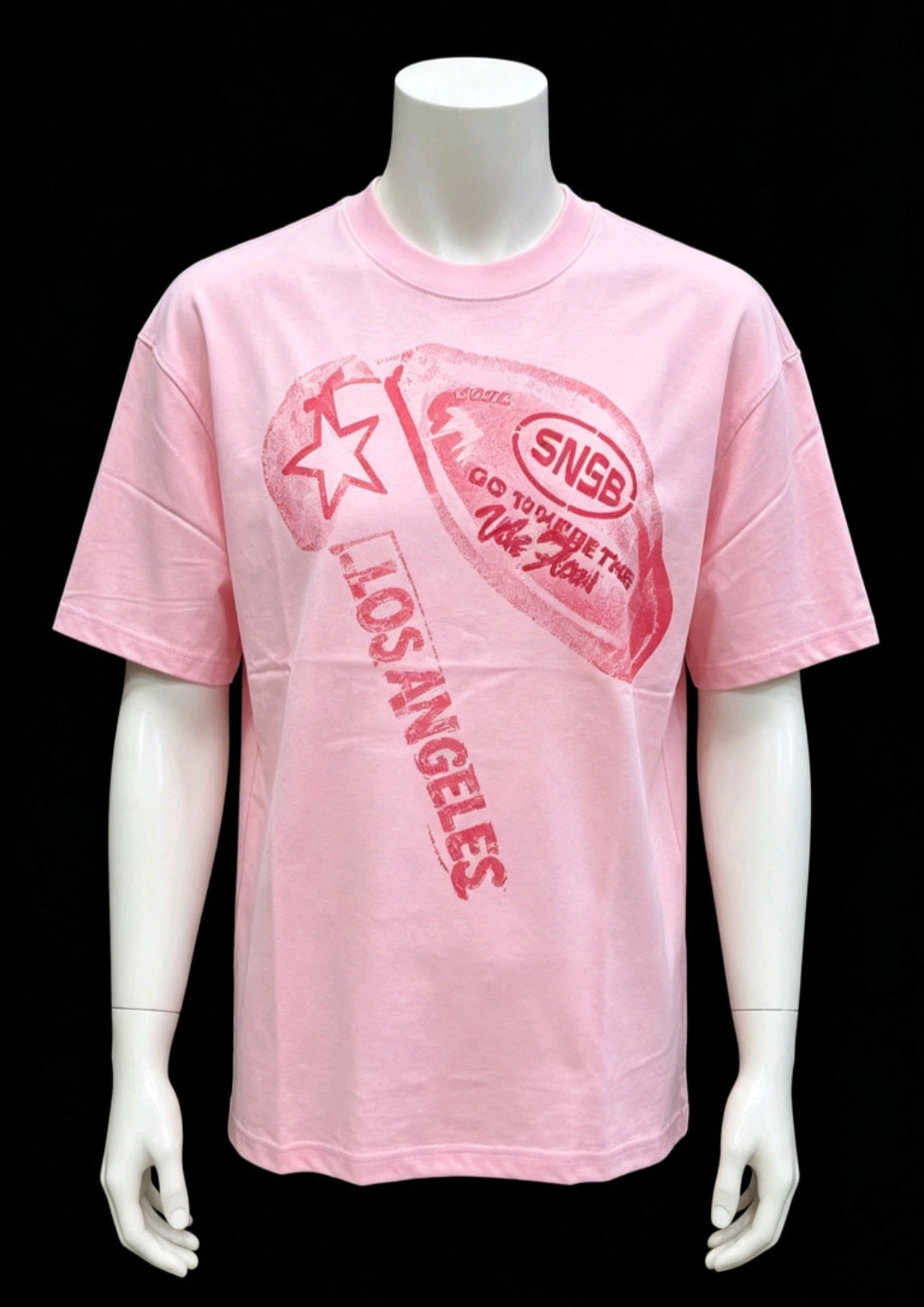 T-shirts rose clair.