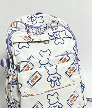 Sac à dos SNK Oursons Blanc