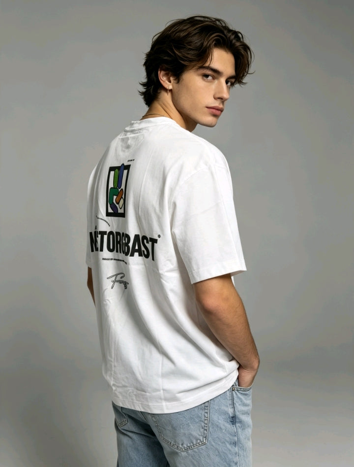 T-shirt Blanc Nistorgbast