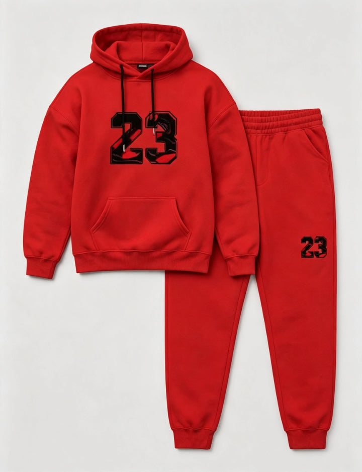 Ensemble Jogging 23 Rouge Capuche