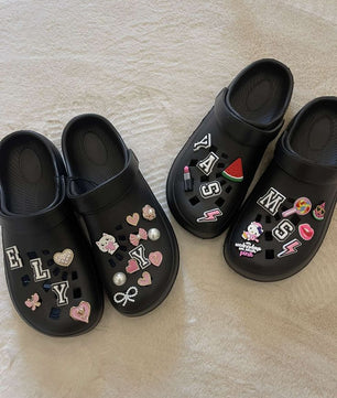 Crocs noir décoration personnalisable