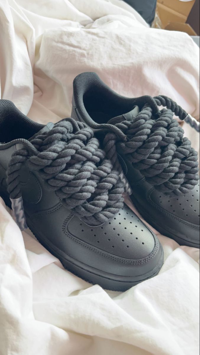 Air force 1 rope laces black