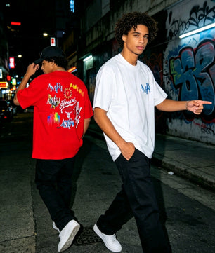 T-shirts AMIRI rouge et blanc