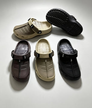 Clogs Confort Réglable — Marron / Kaki / Noir
