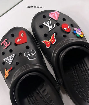 Crocs noir décoration personnalisable