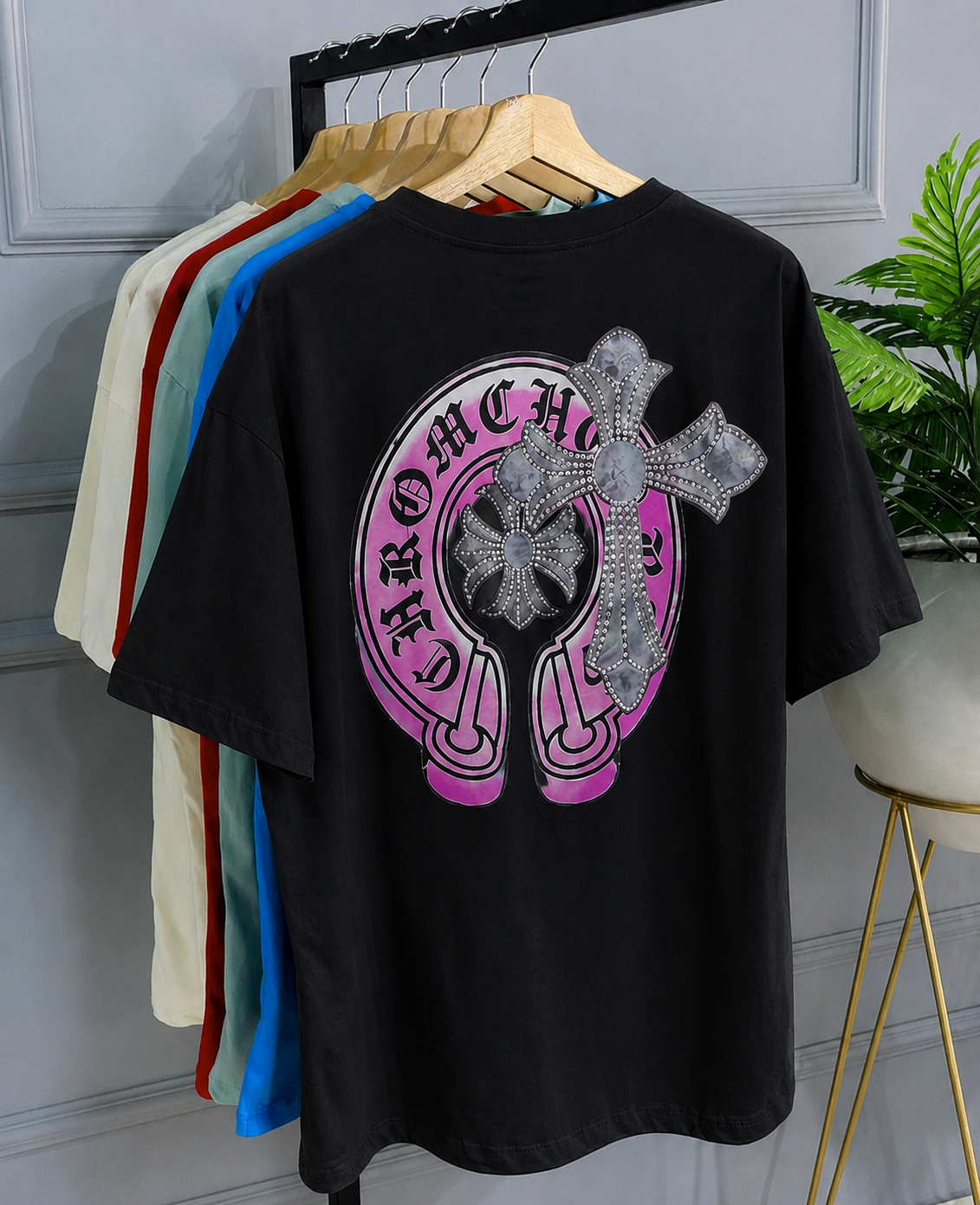T-shirts noir.