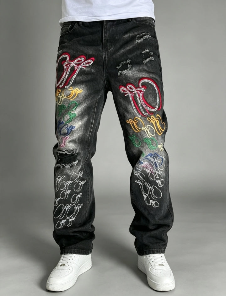 Jean Streetwear "Art"  — Coupe Large