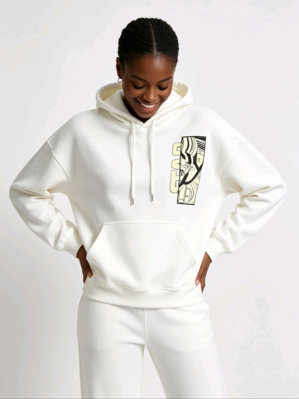 Pull star wars blanc.