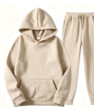 Ensemble Sweat Capuche Vert — Style Décontracté