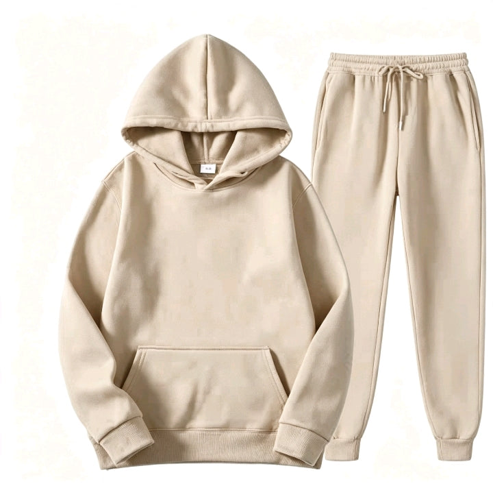 Ensemble Sweat Capuche Vert — Style Décontracté