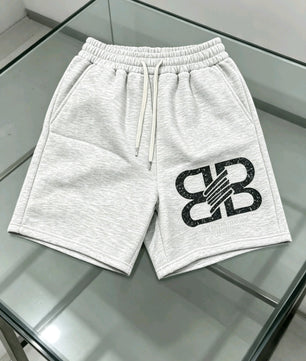 Short décontracté basique gris