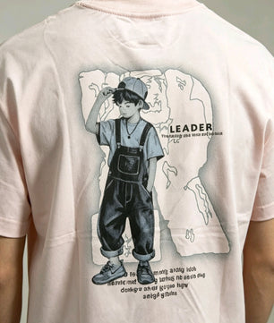 T-shirt Rose Pâle Leader