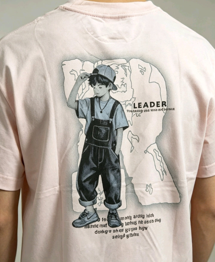 T-shirt Rose Pâle Leader