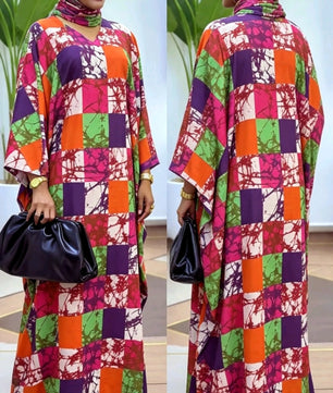 Robe Longue Africaine Multicolore