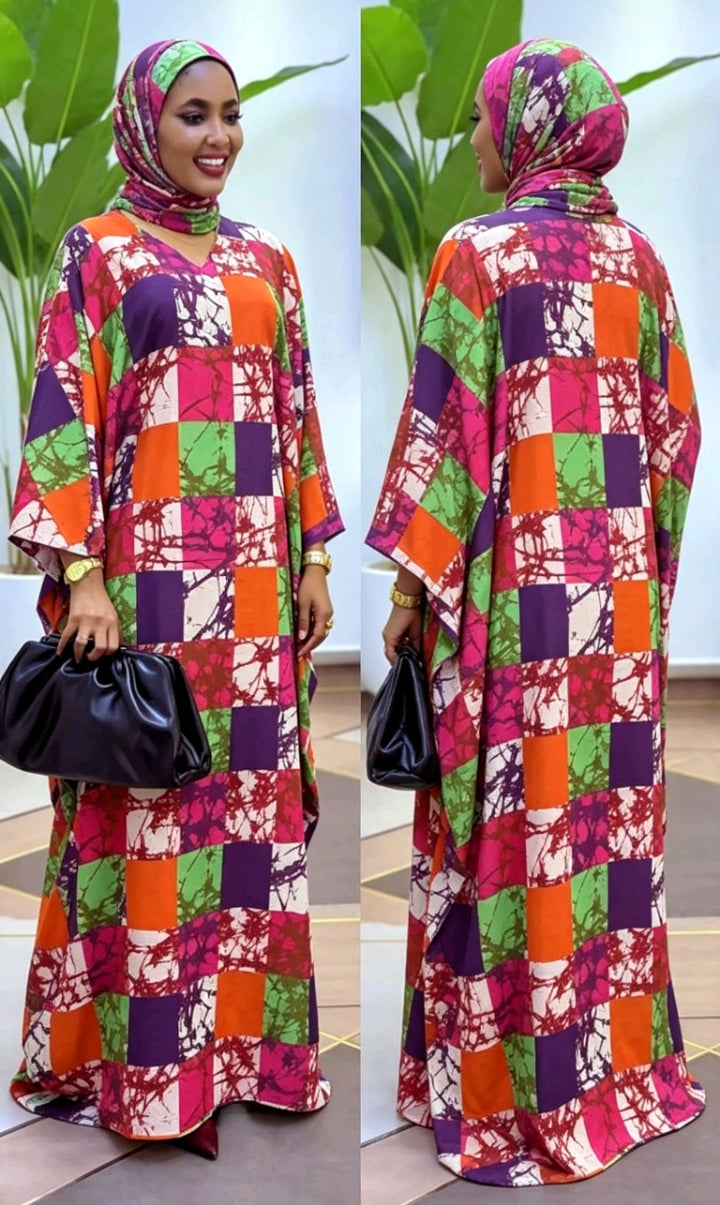 Robe Longue Africaine Multicolore