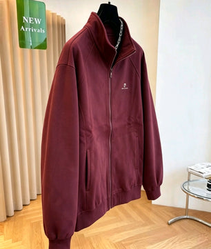 Veste Polaire Zippée Confort Prune