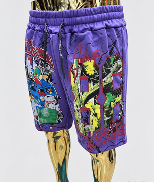short en molleton de style streetwear