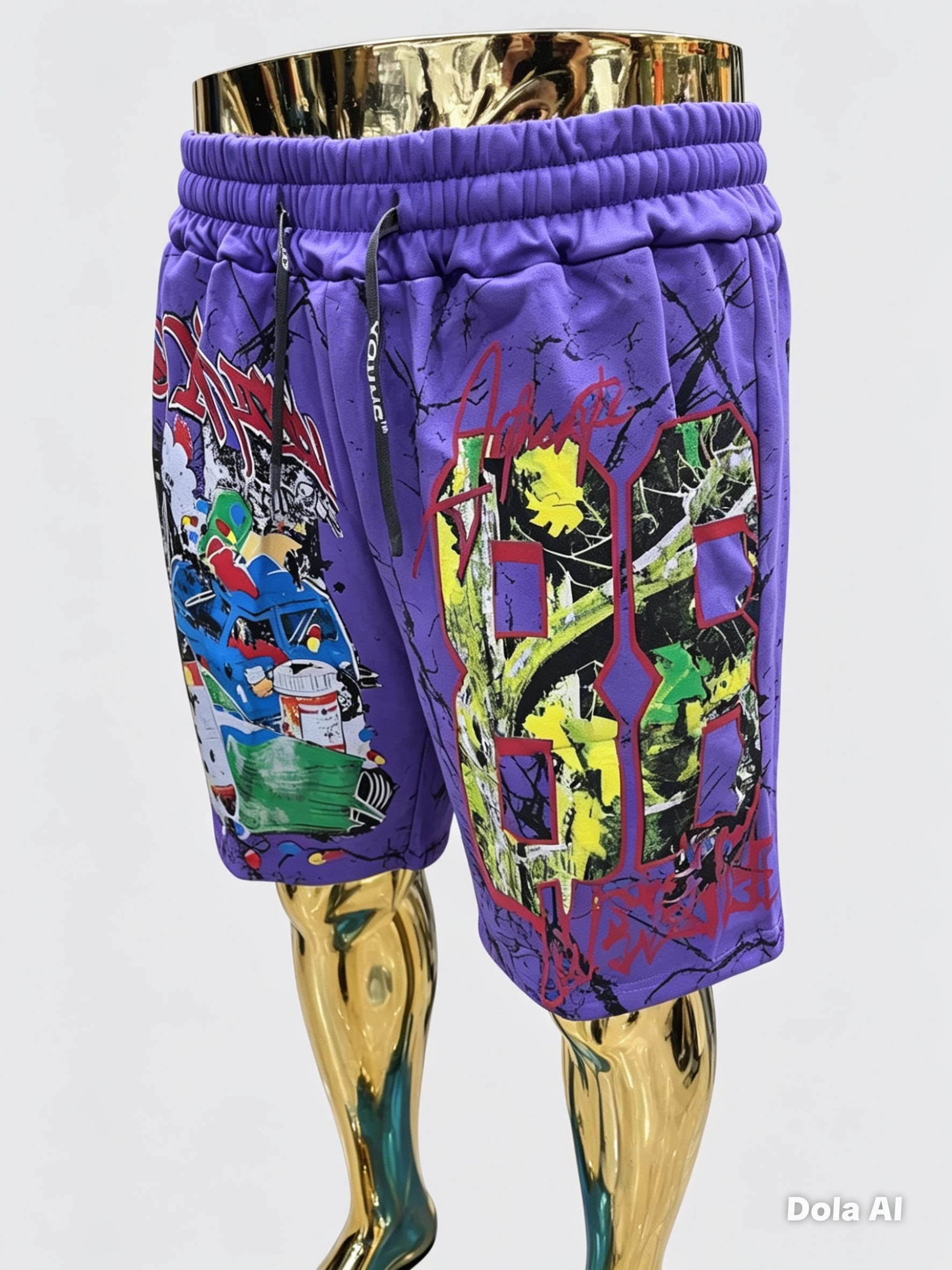 short en molleton de style streetwear