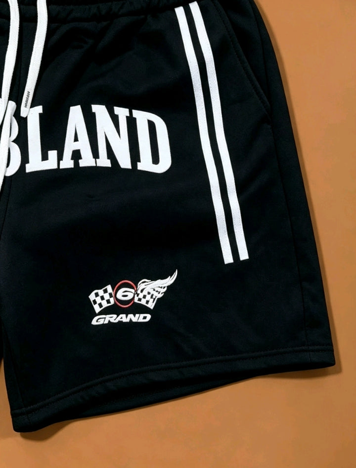 Short droland  rouge gris