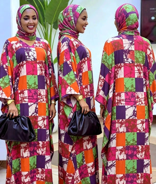 Robe Longue Africaine Multicolore