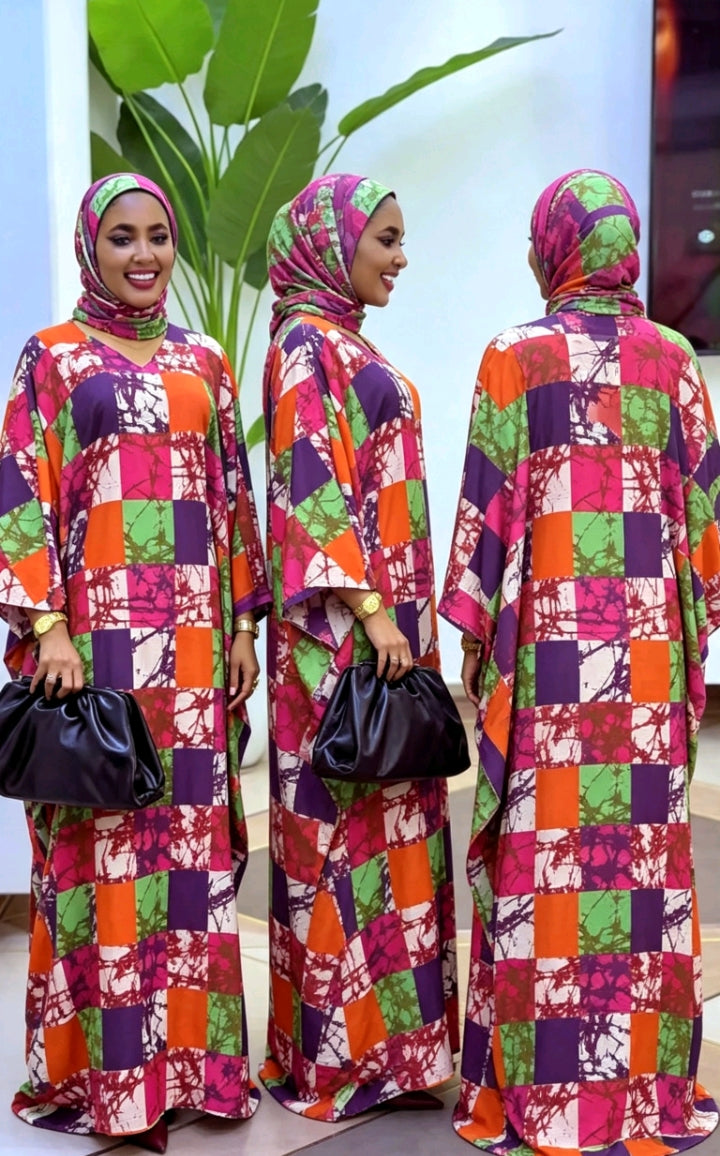 Robe Longue Africaine Multicolore