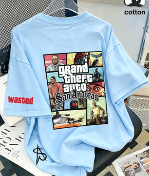 T-shirt GTA San Andreas Bleu