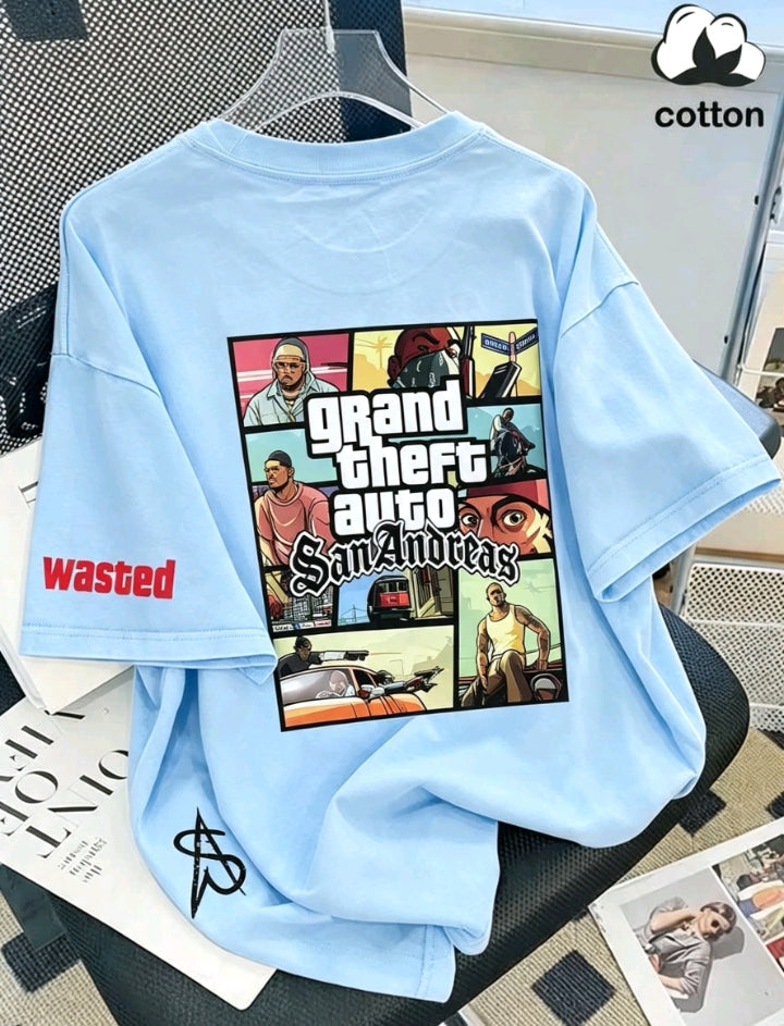 T-shirt GTA San Andreas Bleu