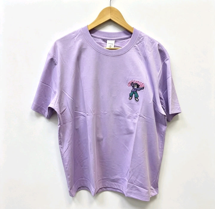 T-shirt Lilas Graphique Urbain