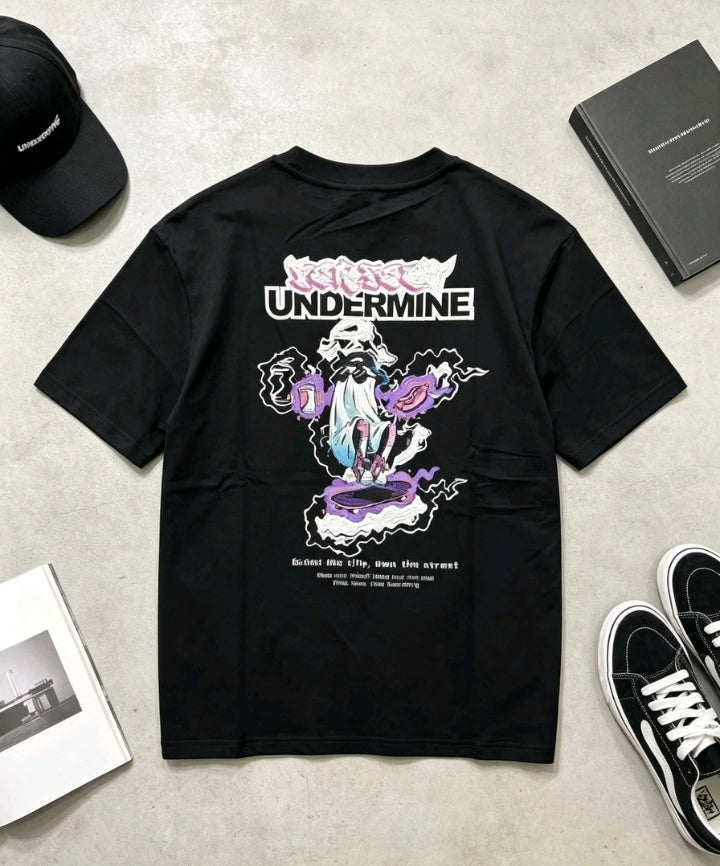T-shirt Noir Undermine