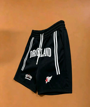Short droland  rouge gris
