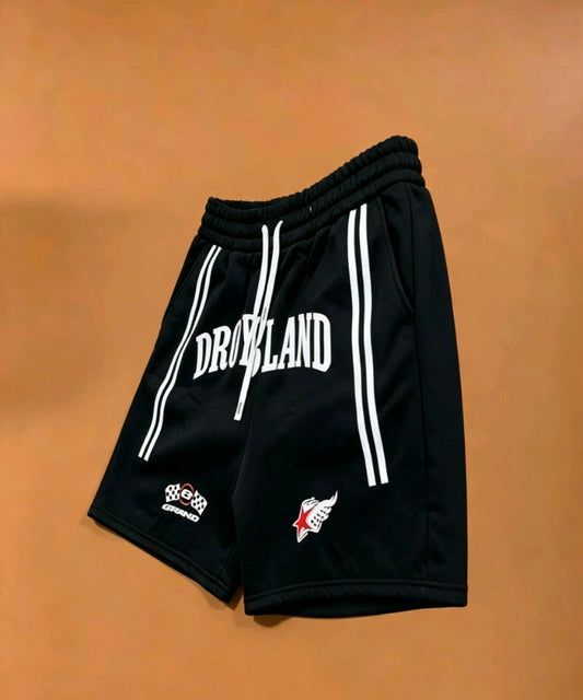 Short droland  rouge gris
