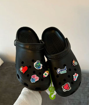 Crocs noir décoration personnalisable