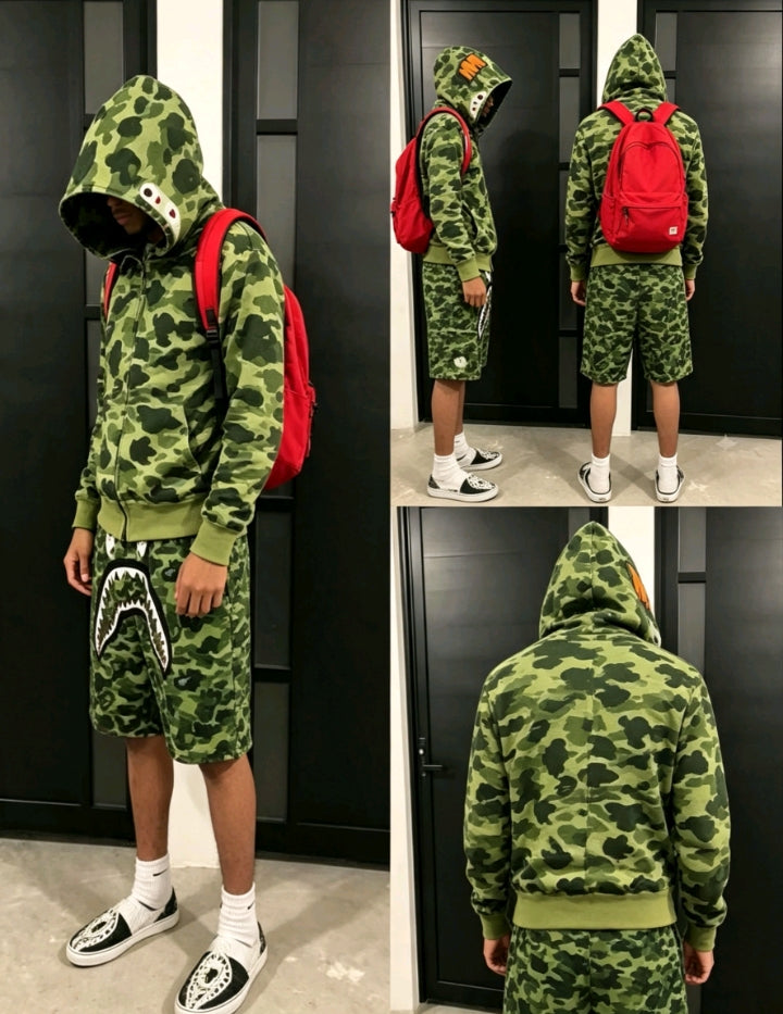 Ensemble Camouflage — Tête de Requin