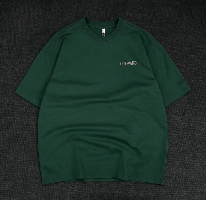 T-shirt outward
