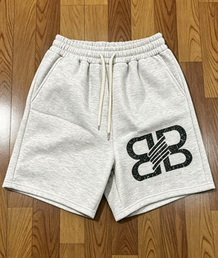 Short décontracté basique gris