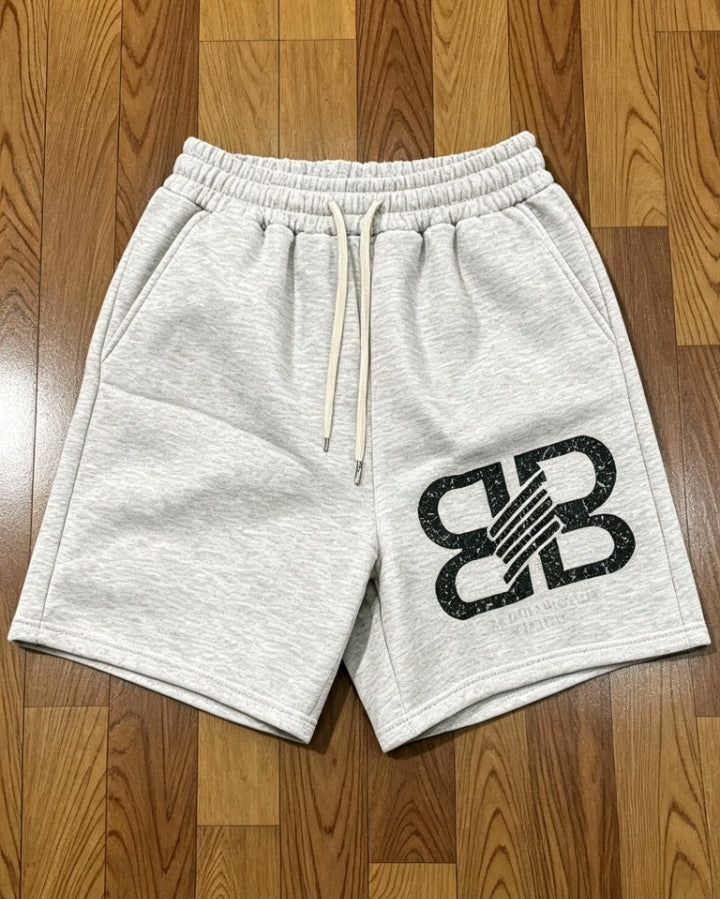 Short décontracté basique gris