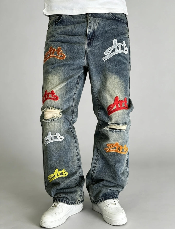 Jean Streetwear "Art"  — Coupe Large