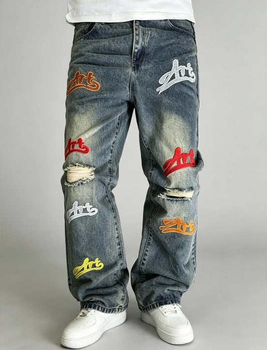 Jean Streetwear "Art"  — Coupe Large