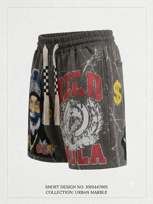short en molleton de style streetwear
