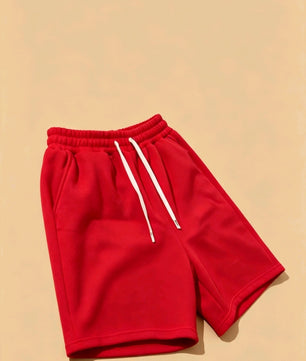 Short décontracté basique rouge